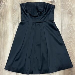 White House Black Market Strapless Black Dress
